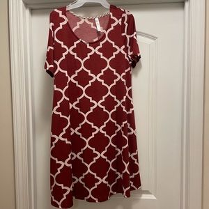 Red/white dress